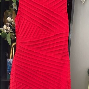 Elegant Red Sleeveless Dress